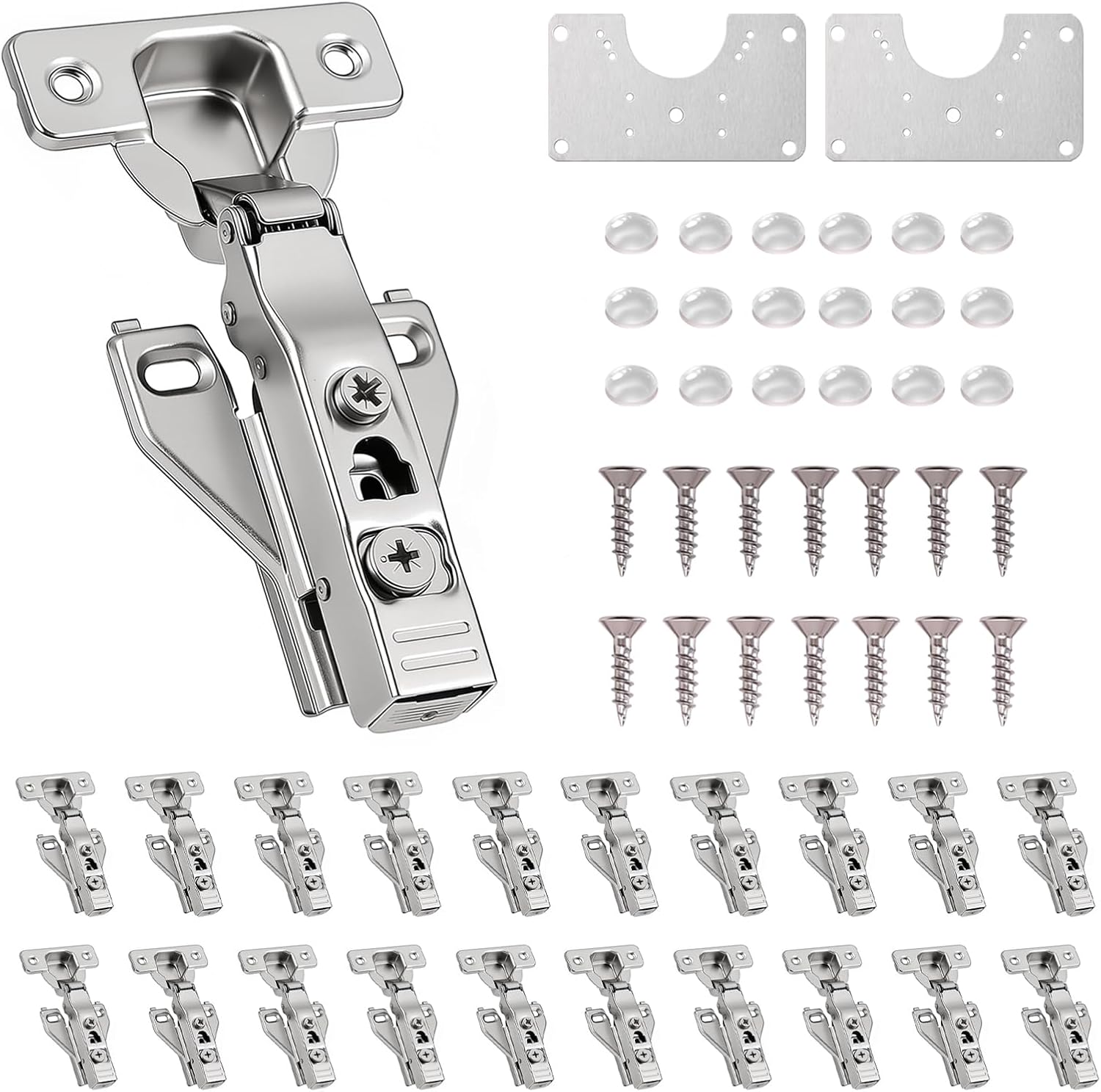 20-Pack Soft Close Cabinet Hinges 20-Pack Soft Close Cabinet Hinges