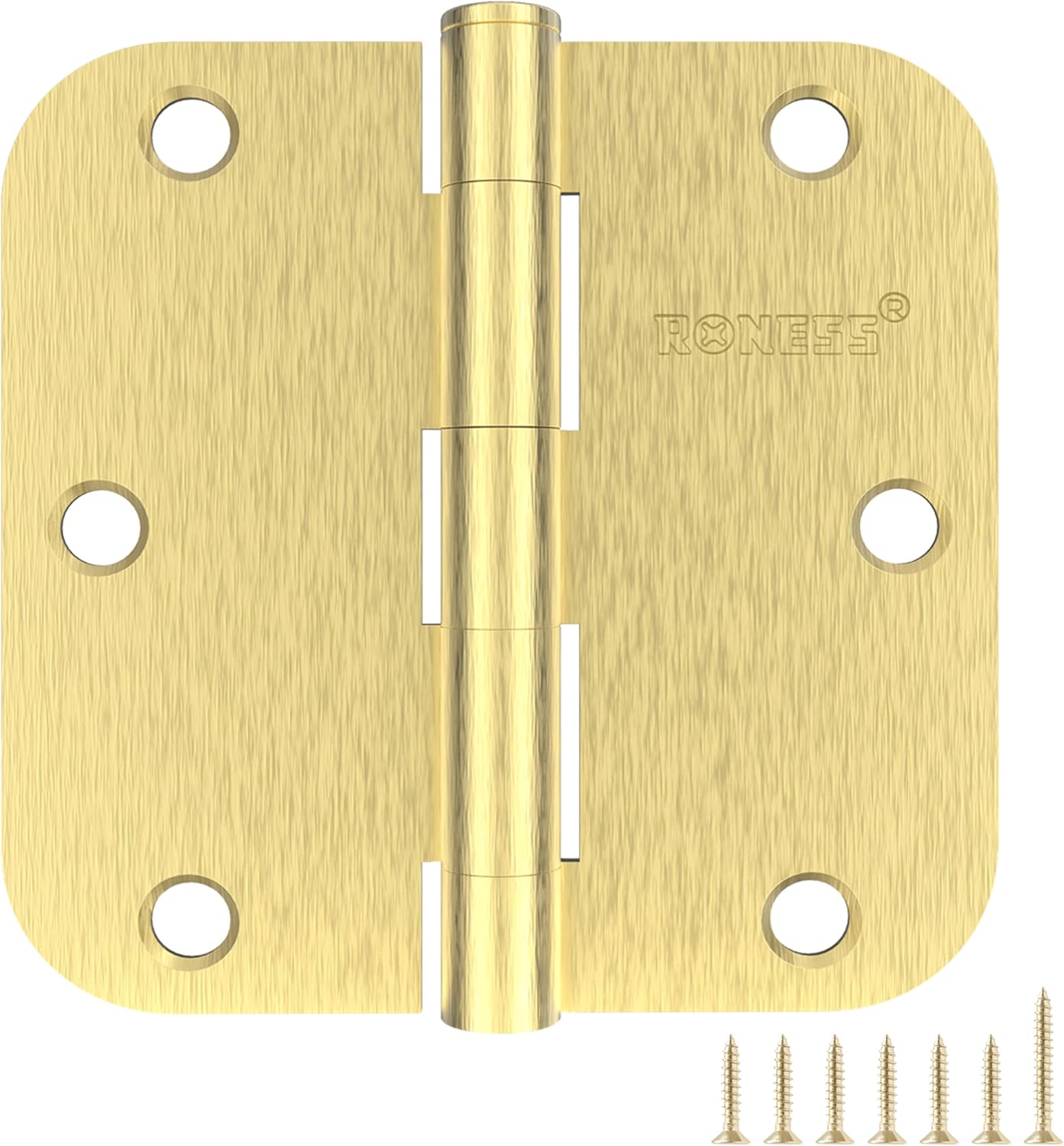 24-Pack Brushed Gold Door Hinges