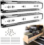 Pair of Galvanised Steel Drawer Slides