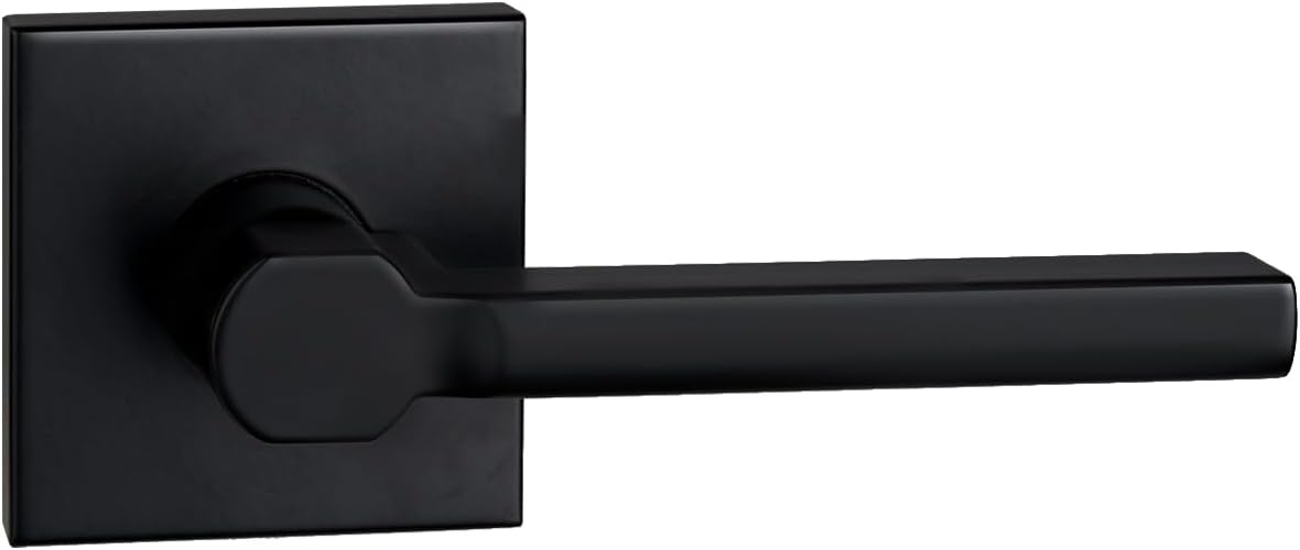 Black Square Dummy Door Lever