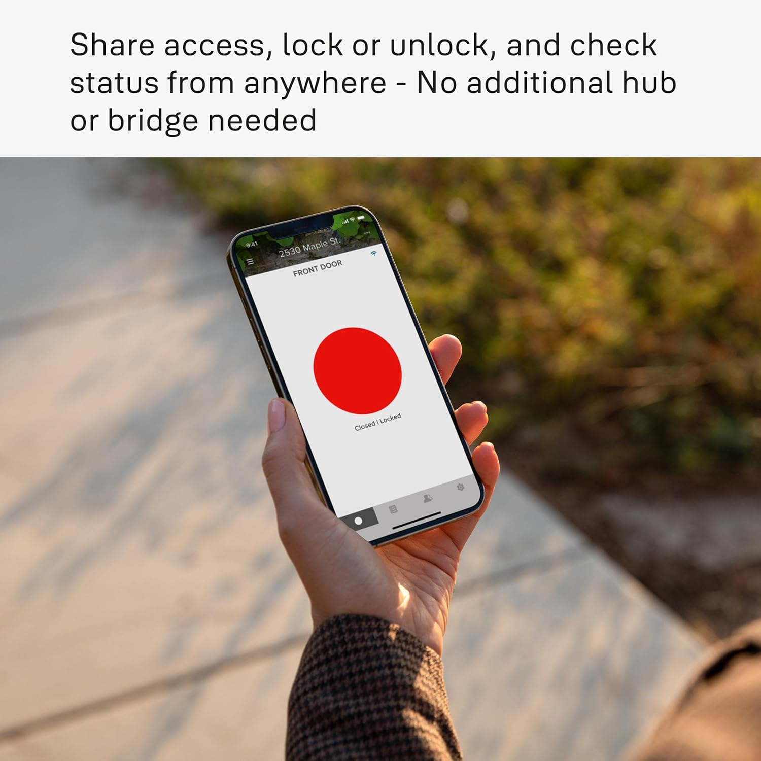 Black Wi-Fi Enabled Deadbolt Lock