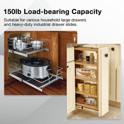 Full Extension Side Mount Drawer Slides