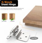 50-Pack Inset Cabinet Hinges