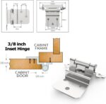 50-Pack Inset Cabinet Hinges