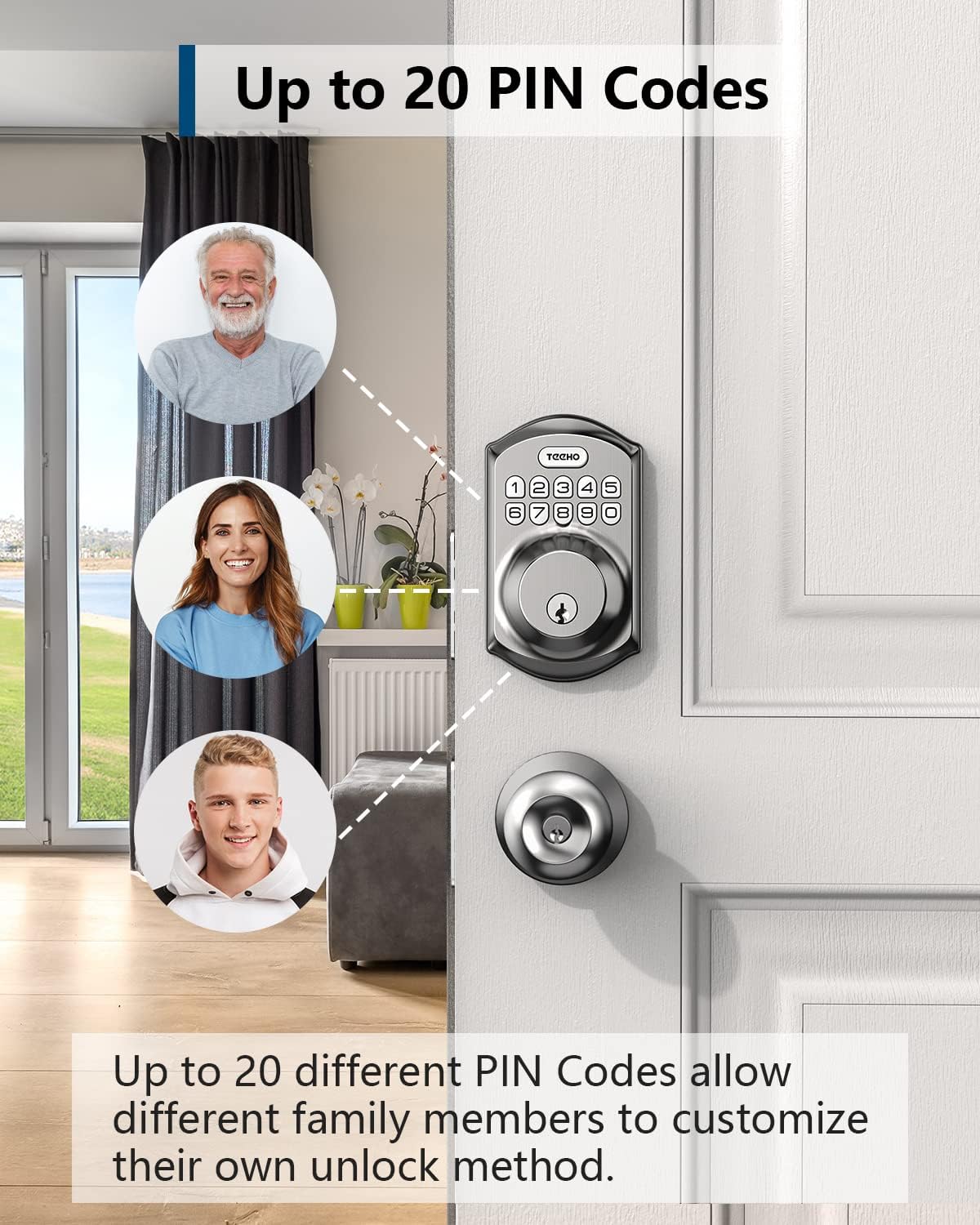 Keypad Deadbolt with Backup Keys