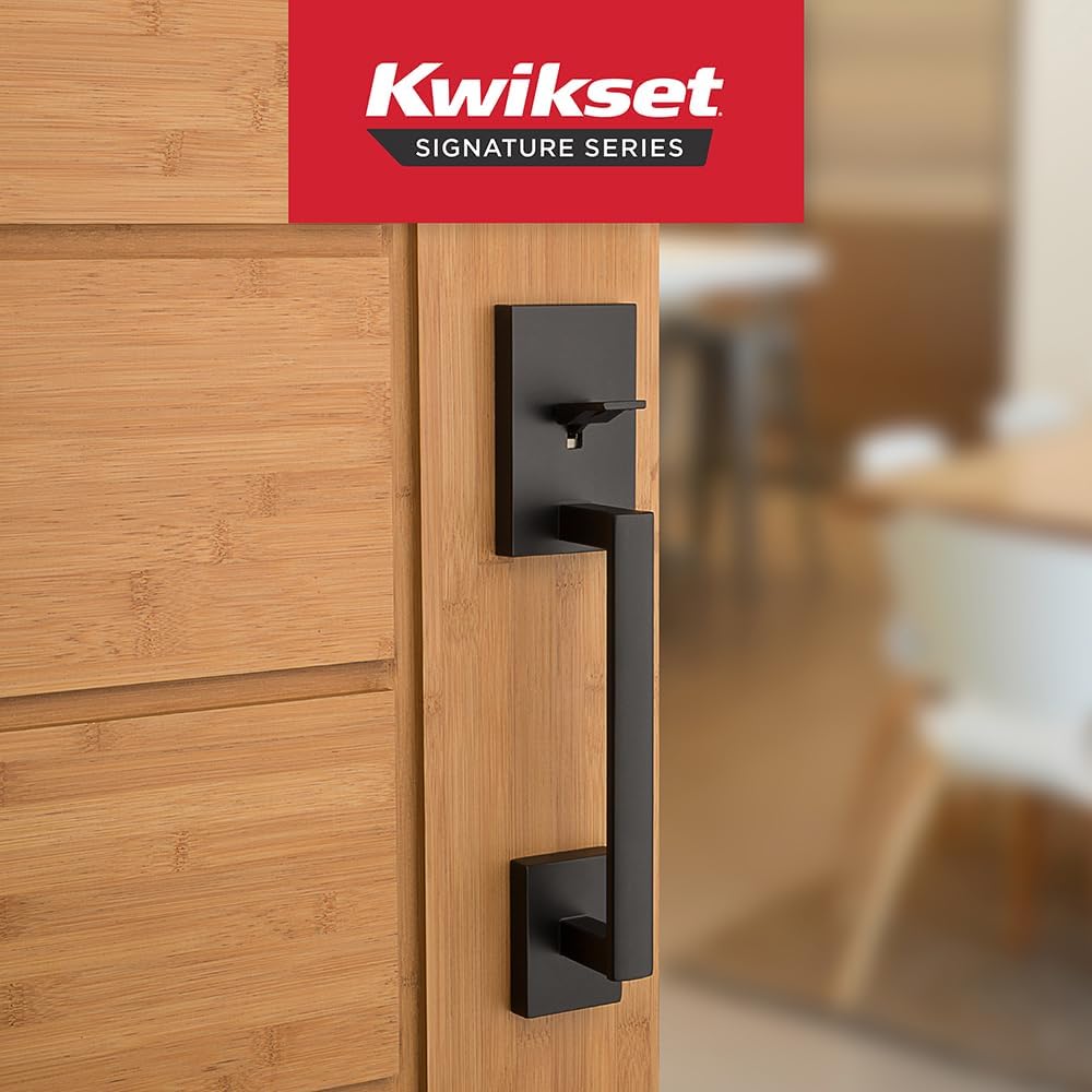 Matte Black Exterior Door Handleset