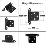 50-Pack Self-Closing Cabinet Hinges
