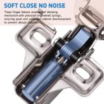 24-Pack Self-Closing Cabinet Hinges