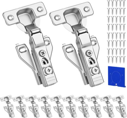 12-Pack Soft Close Cabinet Hinges
