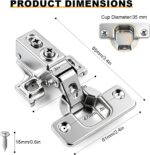 4-Pack 105 Degree Concealed Hinges