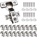 20-Pack Half Overlay Cabinet Door Hinges