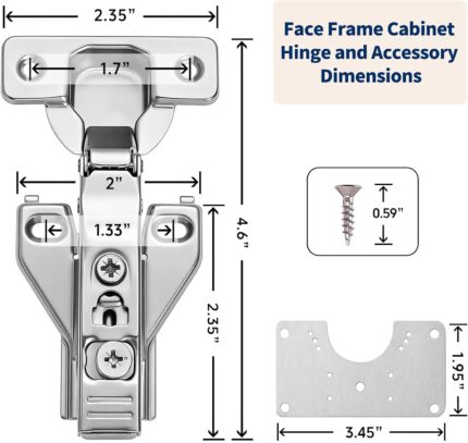 20-Pack Soft Close Cabinet Hinges